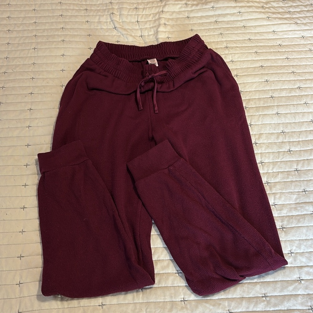 Victoria's Secret Burgundy Pajama Set - Picture 2 of 7